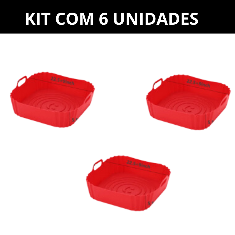 Bandeja de Silicone Slim para Airfryer