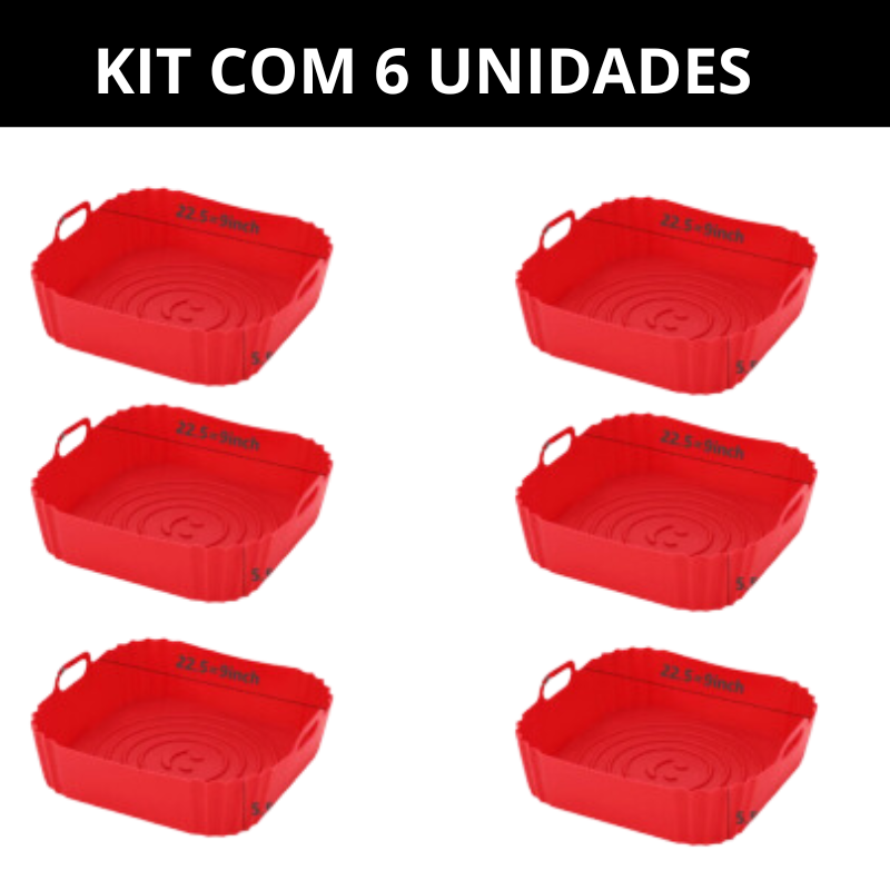 Bandeja de Silicone Slim para Airfryer